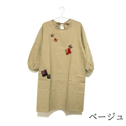 #1124　和風サイコロかっぽう着　綿100％　日本製